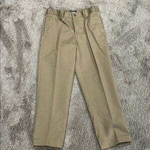 Boys iron knee blend plain front chino pants